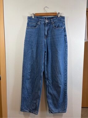 H&M Classic High-Rise Baggy Blue Jeans